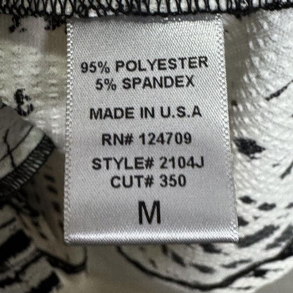 IC Collection by Connie K Jacket Womens Medium Black White Abstract Made USA - Picture 6 of 7